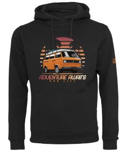 SWEAT NOIR VW COMBI T3 ADVENTURE AWAITS