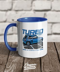 MUG RENAULT R5 TURBO BLEUE