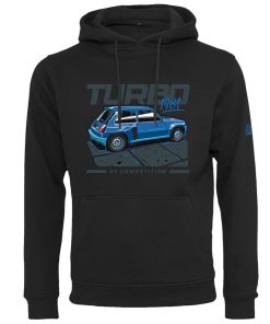 SWEAT NOIR RENAULT R5 TURBO BLEUE