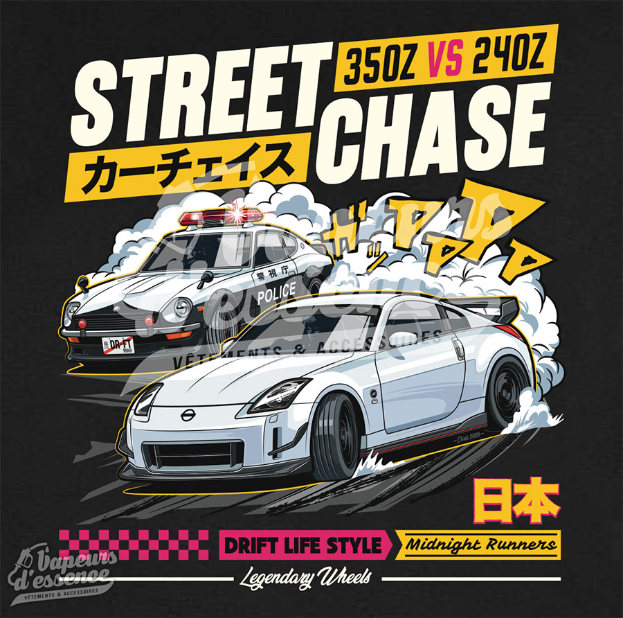 T-shirt 350Z "Street Chase" – Image 3